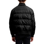 Down Quilted Bomber // Black (XS)
