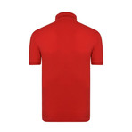 Mesh Polo Shirt // Red (M)