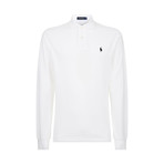 Long-Sleeve Polo Shirt // White (S)