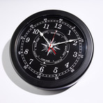 Atlantic Marine Time + Tide Clock // Black (10"Dia)