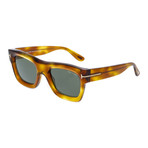 Men's Wagner Sunglasses // Tortoise + Green