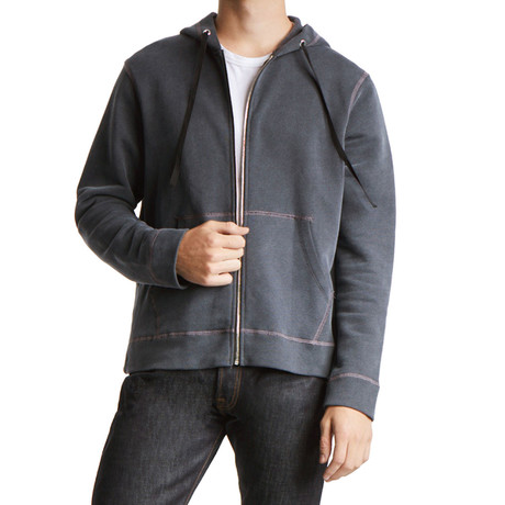 Zip-Up Hoodie // Charcoal (XS)