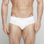 Emilio Classic Briefs // White // 2-Pack (2XL)