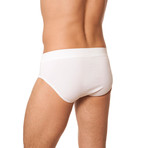 Emilio Classic Briefs // White // 2-Pack (2XL)