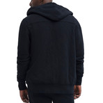 Quilted Hoodie // Black (S)