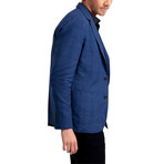 Checked Blazer // Navy (L)