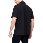 Short-Sleeve Button-Up Shirt // Black (S)