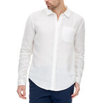 Linen Button-Up Shirt // White (XL)