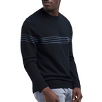 Scoop Neck Sweater // Black + Charcoal (S)