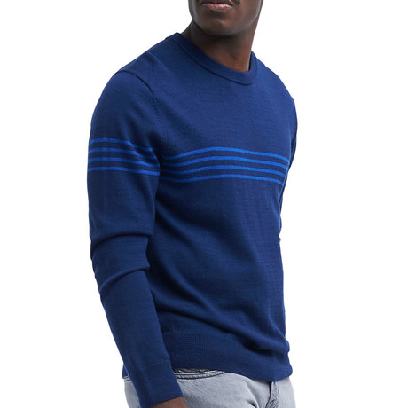 Scoop Neck Sweater // Blue (XL)