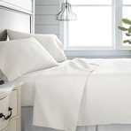 300 Thread Count Cotton Bed Sheet Set // Ivory (Twin)