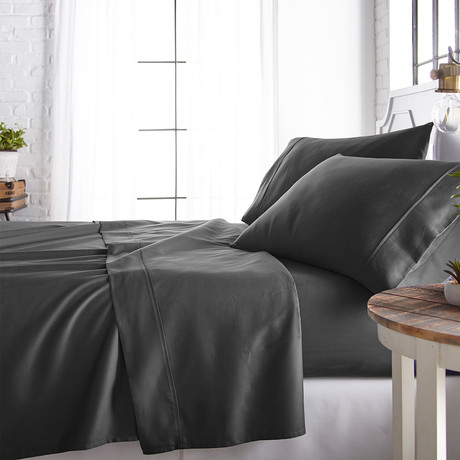 800 Thread Count Cotton Blend Sheet Set // Gray (Twin)