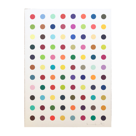 Damien Hirst // I Love You - Red/Oriental Gold/Cool Gold // 2018
