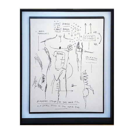 Jean-Michel Basquiat // Academic Study of the Male Figure (From the Lenardo Series) // 1983