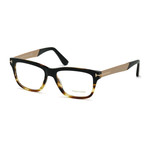 Unisex Rectangular Eyeglasses // Black Havana