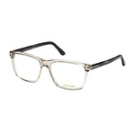 Unisex Rectangular Eyeglasses // Gray Clear