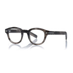 Unisex Round Eyeglasses // Black + Clear