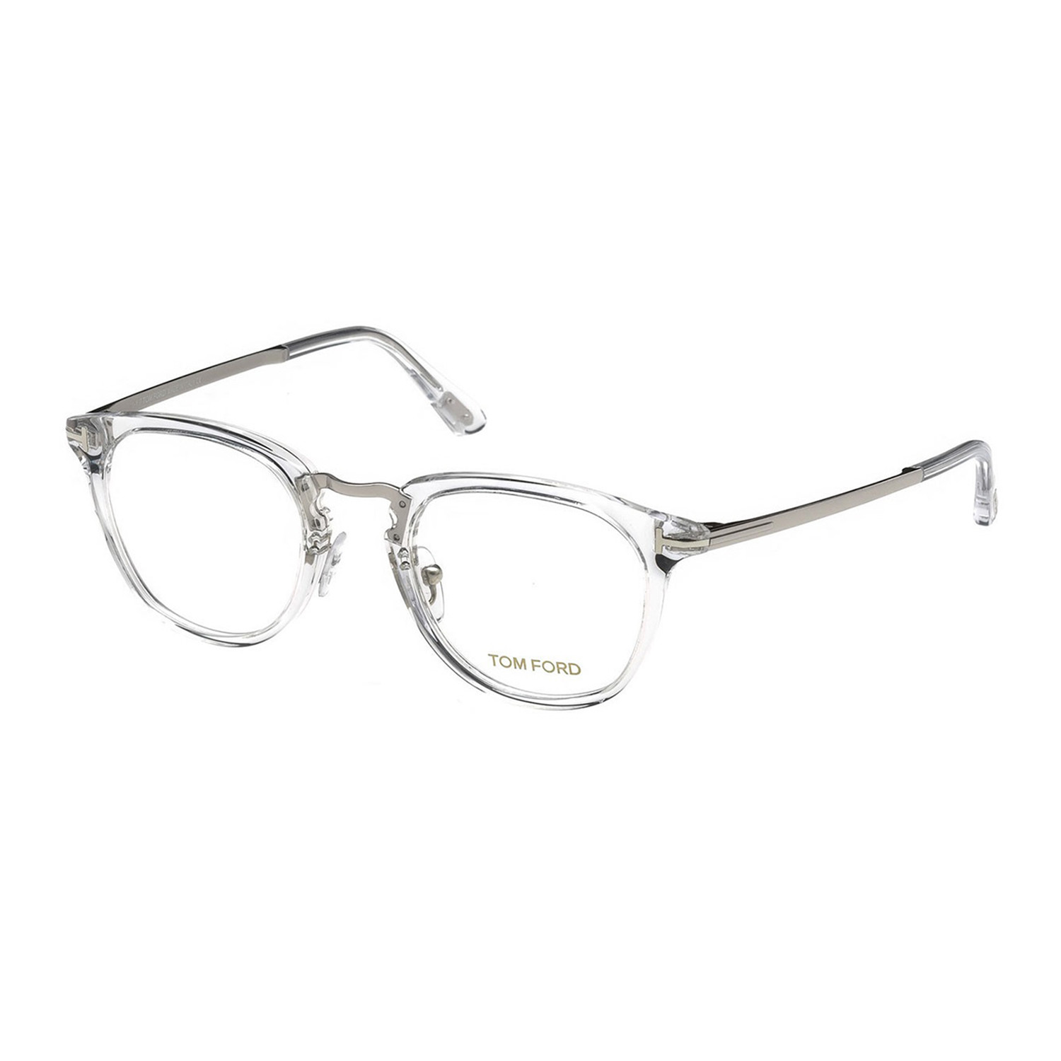 Unisex Round Eyeglasses // Silver Clear - Tom Ford - Touch of Modern