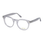Unisex Round Eyeglasses // Gray Clear