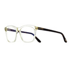 Unisex Square Eyeglasses // Clear Tortoise