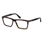 Unisex Rectangular Eyeglasses // Tortoise II