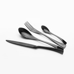 Manhattan Collection 4 Piece Cutlery Set (Black)