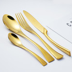 Manhattan Collection 4 Piece Cutlery Set (Gold)