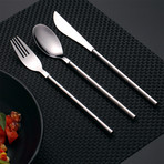 3 Piece Cutlery Set // Gray + Silver