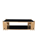 Mauris Rectangular Coffee Table // Rose Gold