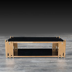 Mauris Rectangular Coffee Table // Rose Gold