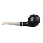 Stanwell Black & White Smooth Pipes // 401 // Rhodesian Bent