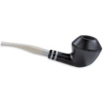 Stanwell Black & White Smooth Pipes // 406 // Bulldog Straight