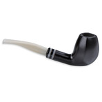 Stanwell Black & White Smooth Pipes // 403 // Blowfish Bent
