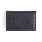Pebbled Leather Business Card Case // Black