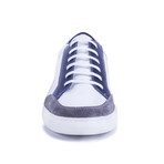 Narol Leather Sneakers // White + Blue (Euro: 43)