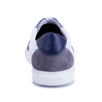 Narol Leather Sneakers // White + Blue (Euro: 43)