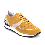 Sputnik Suede Sneakers // Yellow + Beige (Euro: 41)