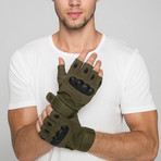 Yellowstone Fingerless Gloves // Olive (Small)