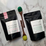 Adaptogenic Morning Matcha Latte Blend + Organic Spirulina Powder Bundle