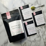 Adaptogenic Morning Matcha Latte Blend + On-the-go Adaptogenic Morning Matcha Latte Single-Serving Sachets Box Bundle