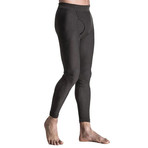 Men's Compression Long Pants // Gray (Large)