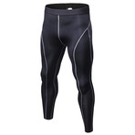 Men's Quick-Dry Compression Pants // Black (Large / X-Large)