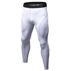 Men's Quick-Dry Compression Pants // White (M)