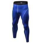 Men's Quick-Dry Compression Pants // Blue (Large / X-Large)