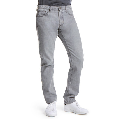 Straight Leg Jeans // Gray (28WX32L)