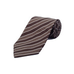 Ermenegildo Zegna // Silk Striped Tie // Brown
