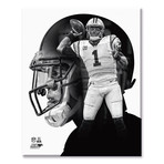 Cam Newton PROfile // Carolina Panthers (11"W x 14"H x 2"D)