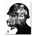 Tom Brady PROfile // New England Patriots (11"W x 14"H x 2"D)