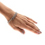 Simply Guitar String Bracelet // Silver