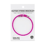 Punk Guitar String Bracelet // Pink